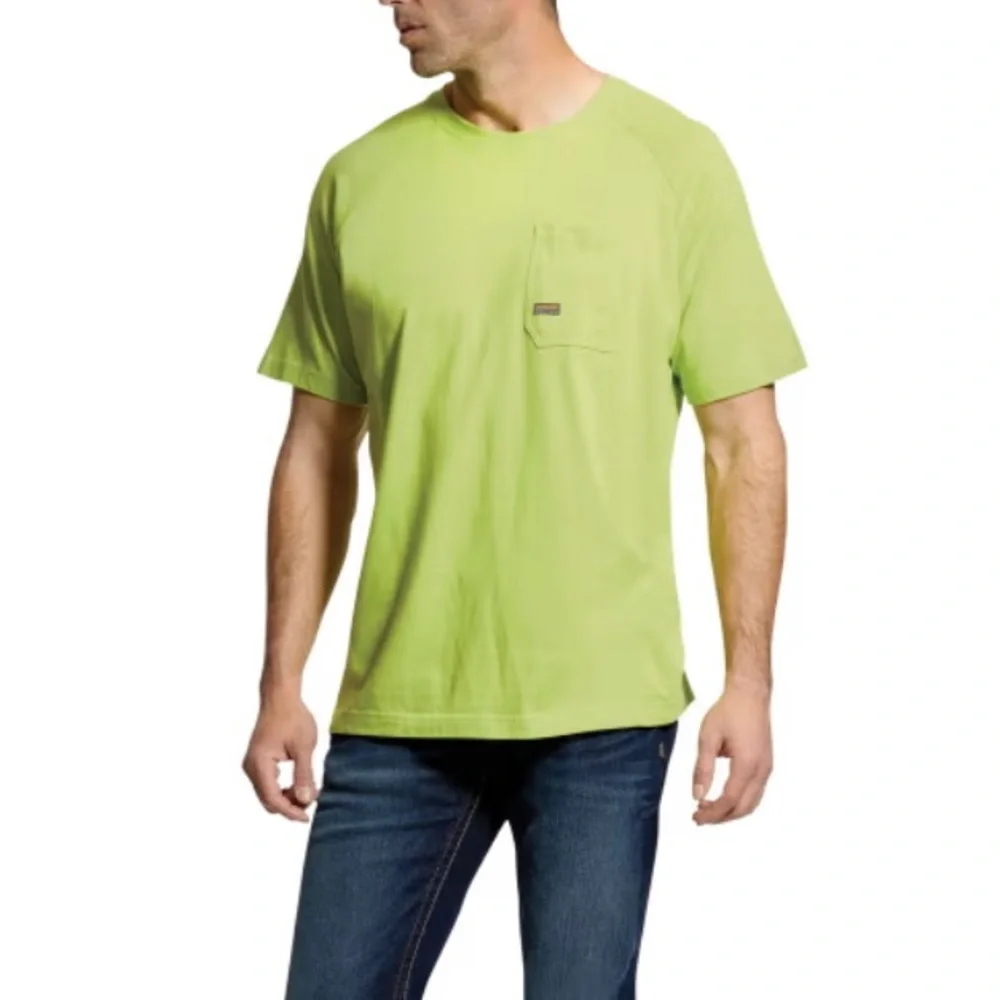 NWT Ariat Rebar CottonStrong Short-Sleeve T-Shirt for Men | Size: XLT
